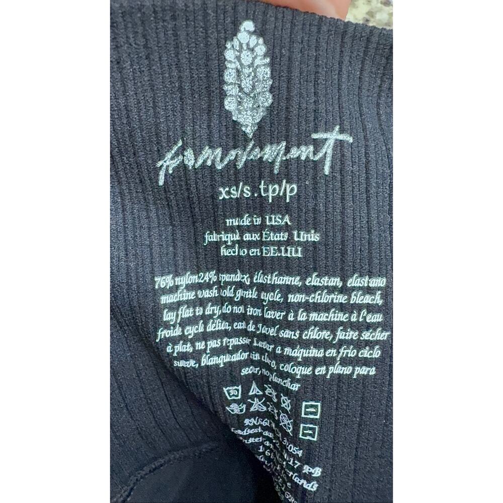 Free people Good Karma black High rise leggings NWOT XS/S ankle - Picture 4 of 4